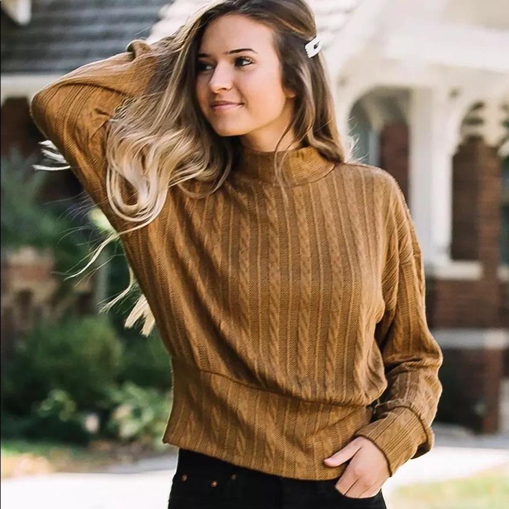 Mock Neck Top